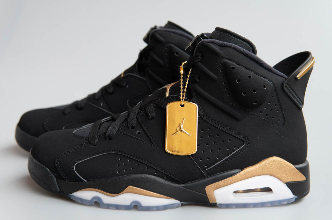 Jordan 6 DMP BLACK METALLIC GOLD