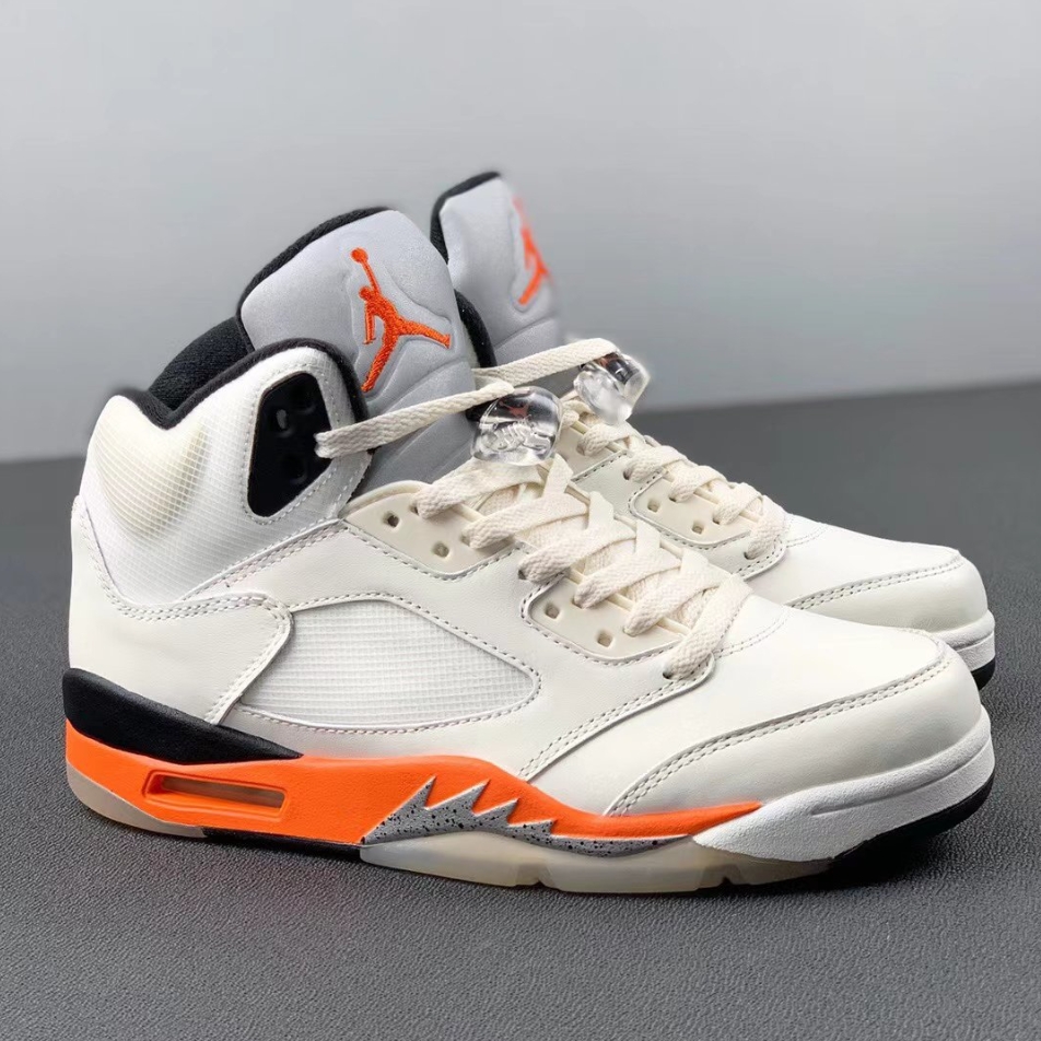 Jordan 5 White Orange