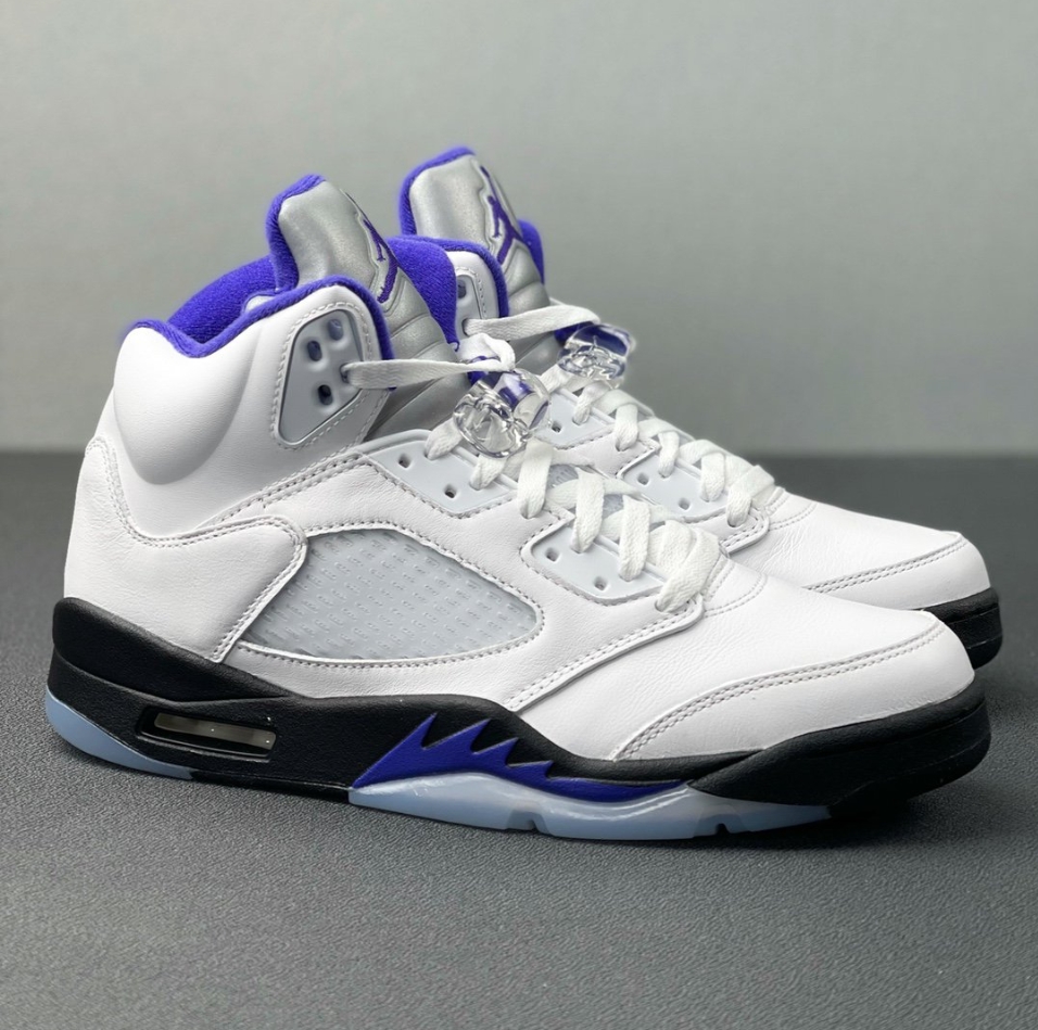 Jordan 5 White Purple